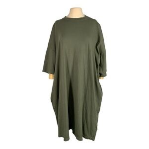Clu Kaftan Cocoon Shirt Midi Dress Size OS